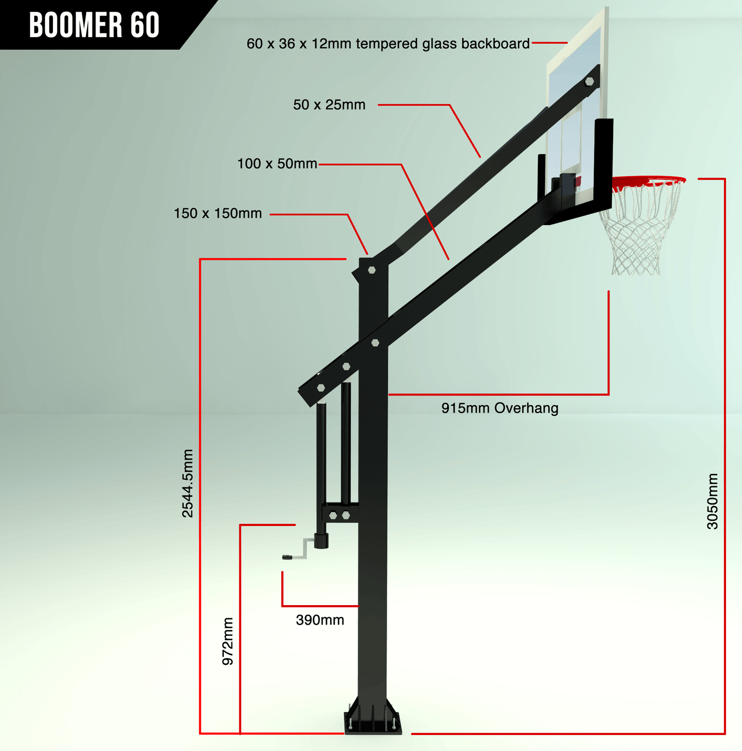 The Boomer 60" in Black